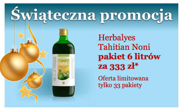 Świąteczna Promocja Noni